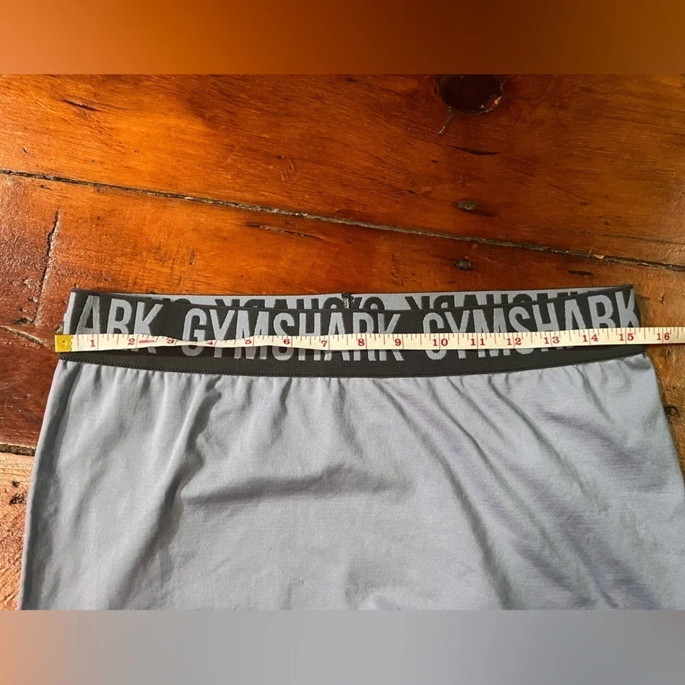 Gymshark Flex High-waisted Intense Steel Fit Leggings in Blue / Charcoal EUC